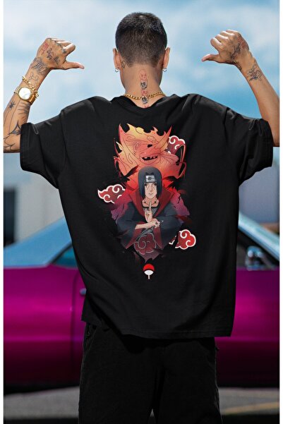Fuddy Moda Μπλουζάκι V3 Itachi EX2 Unisex Oversize Anime με στάμπα