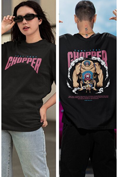 Fuddy Moda Oversize One Piece Chopper Ex2 Sırt Baskılı T-shirt, Unisex Anime ...