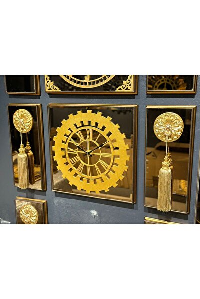 LAZERCİX Piyano 3 lü Set Duvar Saati