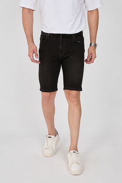 ENZİM JEANS Ανδρικό τζιν σορτς με λεπτή εφαρμογή