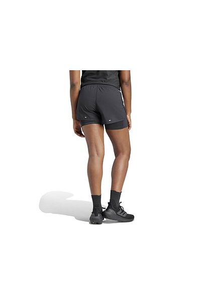 adidas Women's Black Running Shorts - Otr E 3S 2In1 S IN1445