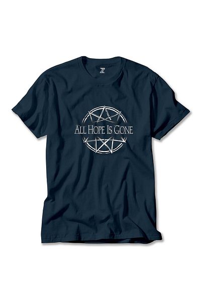 Z zepplin T-shirt Slipknot All Hope Is Gone Navy Blue
