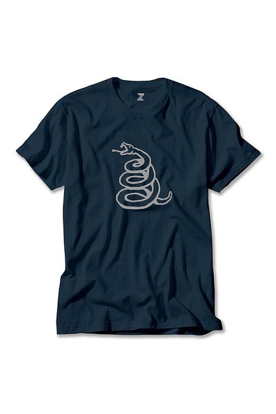 Z zepplin Μπλουζάκι με λογότυπο Metallica Snake Navy Blue