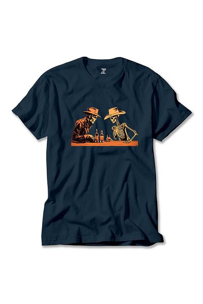 Z zepplin Μπλουζάκι Navy Blue Skelton Cowboy Bar