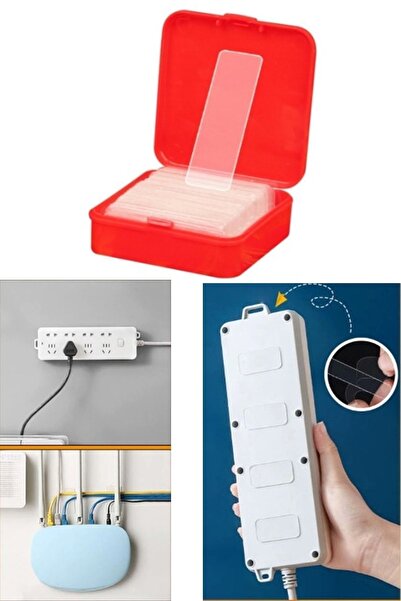 QesQin 60 Adet Çok Amaçlı Çift Taraflı Bant Eşya Sabitleme Bandı