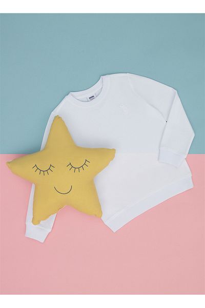 U.S. Polo Assn. Us Polo Assn. Boy's White Sweatshirt - Jellykidssk023