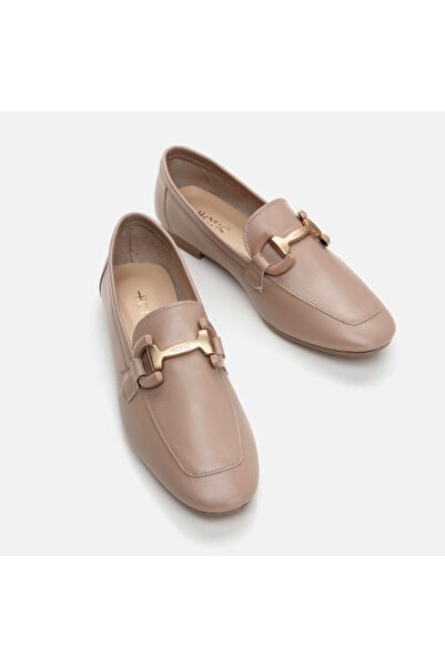 Hotiç Natural Genuine Leather Women's Loafer