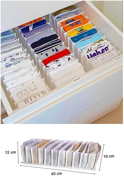 GÜRAY LİFE Small-S Size 2 Pieces Multi-Purpose Organizer for Cabinet and Drawer