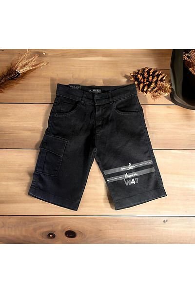 Major Selection W47 Boy's Denim Capri - Με στάμπα και τσέπες