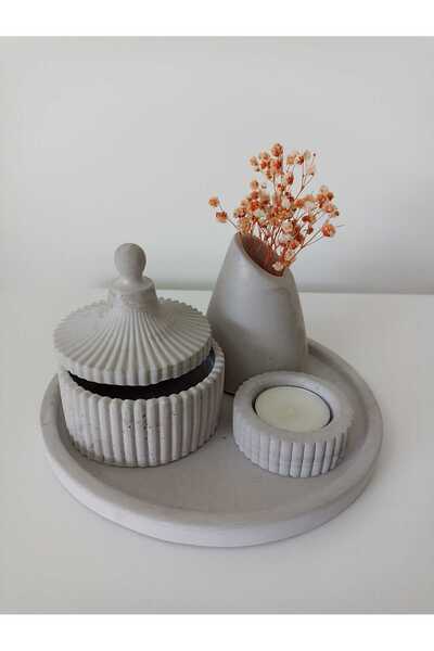 ALSARE Model Vazo Mumluk Dekoratif Set