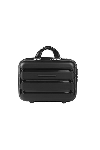 Bagacar حقيبة مكياج سيليكون سوداء - حقيبة يد وحقيبة سفر