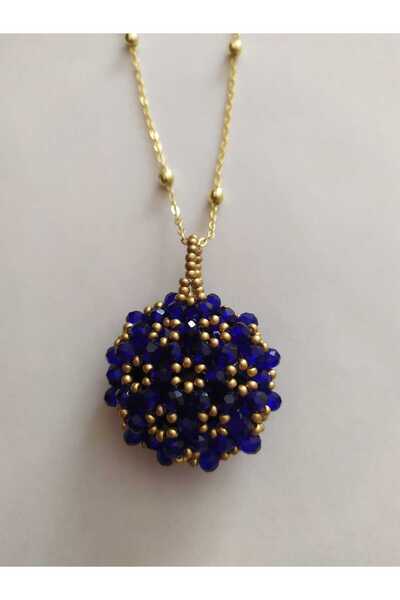 Sam Büyük Cevşen Kolye -  Zincirli - Kolye İpi Hediyeli / El Yapımı Kristal Boncuk Örme /