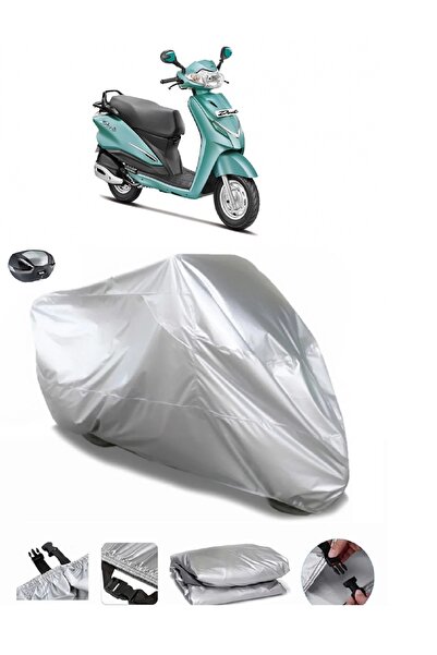 AUTOLION Hero Duet LX 110 قماش مشمع للدراجات النارية باللون الرمادي عالي الجودة
