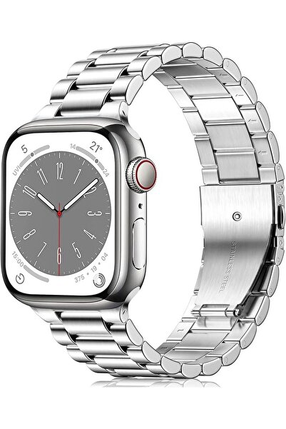 Rivor Apple Watch Ultra 49mm Uyumlu Kordon Paslanmaz Şık Çelik Tasarım Kayış
