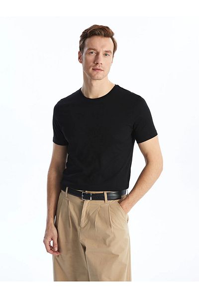 LC Waikiki Ανδρικό μπλουζάκι LCWAIKIKI Classic Crew με κοντό μανίκι χτενισμένο βαμβακερό