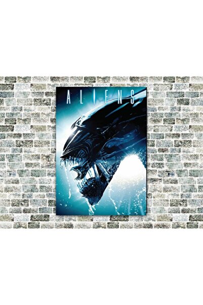 icase Tablou din lemn Aliens, dimensiune mare