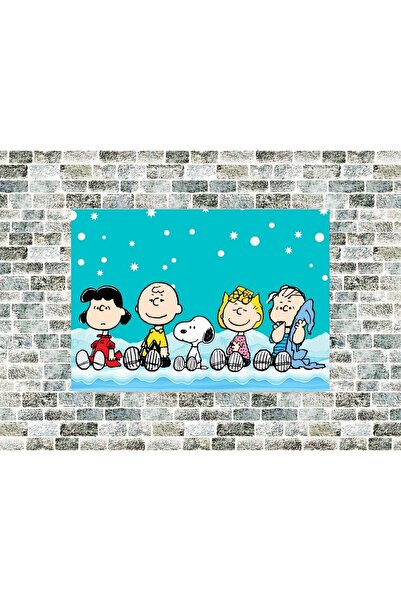 icase Tablou din lemn Snoopy