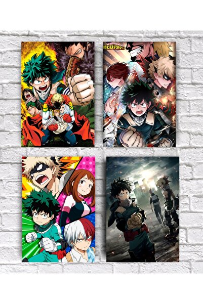 icase My Hero Academia Ξύλινο Σετ Ζωγραφικής 4 Τεμαχίων Boku No Hero