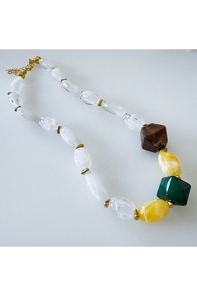 CHARMLUCKY Big Bead Necklace