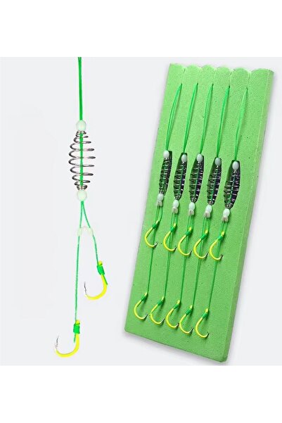 Megsaydin 5 li Paket Yaylı Avcı Hazır Sazan Takımı- Fosforlu