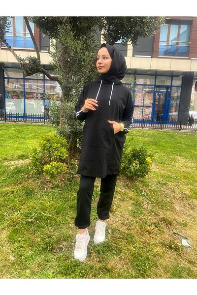 BAV Butik Ayvitrin Hijab Tracksuit Set - Oversize Model