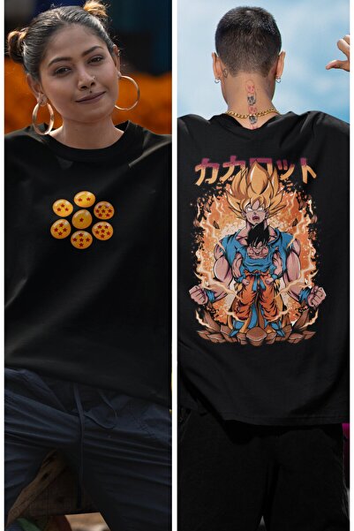 Fuddy Moda Унісекс Oversize Dragon Ball Son Goku футболка - Футболка з принто...