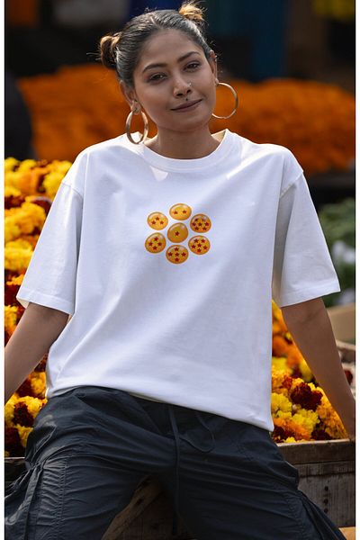 Fuddy Moda Μπλουζάκι Unisex Oversize Dragon Ball Son Goku - Μπλουζάκι Anime με στάμπα στην πλάτη
