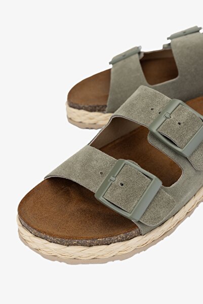 Valmenti Simba Menta - Women's Genuine Leather Slippers