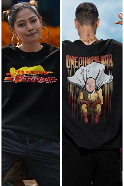 Fuddy Moda Оверсайз футболка з принтом One Punch-Man на спині, унісекс футбол...