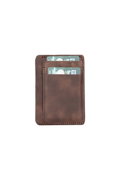 Lev Leather Θήκη πιστωτικής κάρτας από γνήσιο δέρμα, θήκη πιστωτικής κάρτας μακράς διαρκείας από ποιοτικό δέρμα