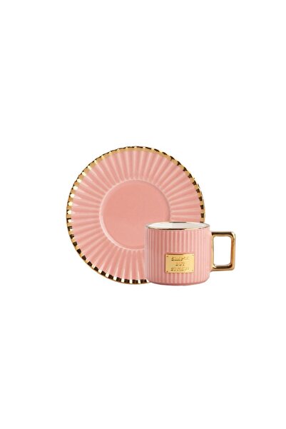 Kosova PEMBE ALTIN TEK KİŞİLİK TÜRK KAHVESİ FİNCANI