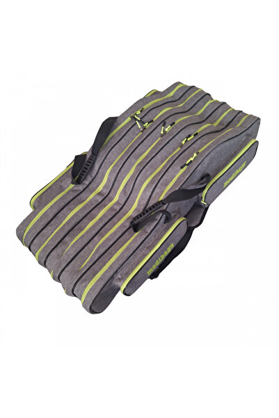 modibags 160 cm 5 gözlü 4 cepli koyu gri olta kamış çantası