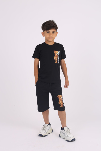 çiko kids Комплект костюмів з принтом ведмедика з 100 бавовни з вирізом на спині