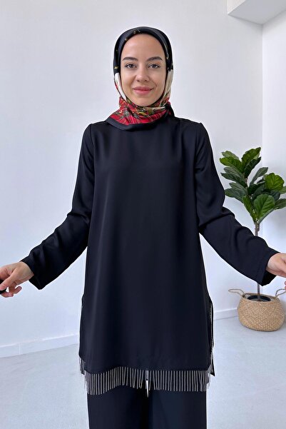 Ka Hijab Black Hijab Set of 2 - Chain Skirt