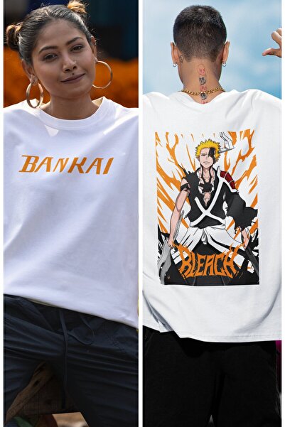 Fuddy Moda Μπλουζάκι με μοτίβο Bleach Ichigo Kurosaki Bankai - Unisex Anime T-shirt