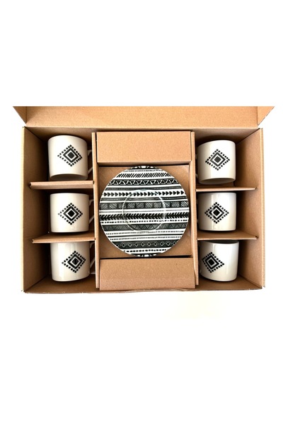 Porland Elenco Vintage Coffee Set for 6 People