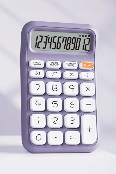 Daxi X-150 LİLA 12 HANELİ KÜÇÜK BOY HESAP MAKİNESİ