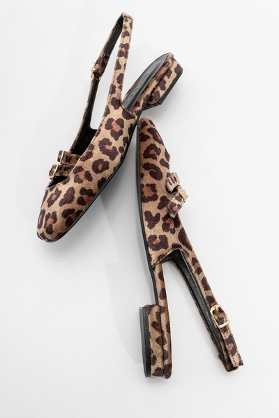 Niloshka ORLEANS Leopard Patterned Buckle Women's Shoes