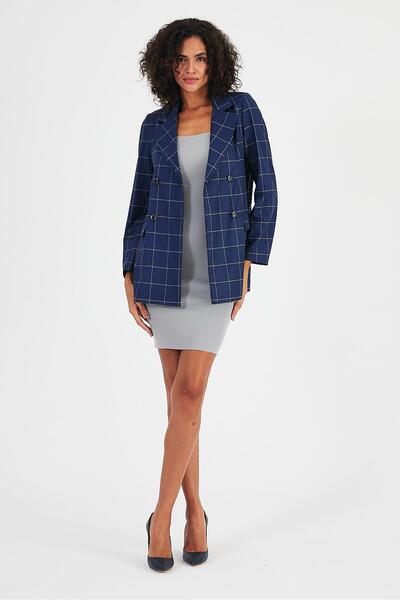 ALEXANDERGARDI سترة منقوشة بدون بطانة مع جيب (B24-00202)