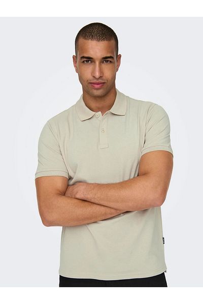 Only & Sons Ανδρικό μπλουζάκι Polo Neck Slim - 22029044