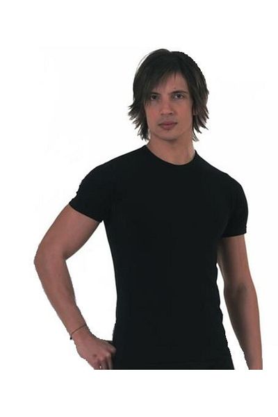 Dono Men's Undershirt Athlete 1240 - Lycra, Zero Collar, Short Sleeve