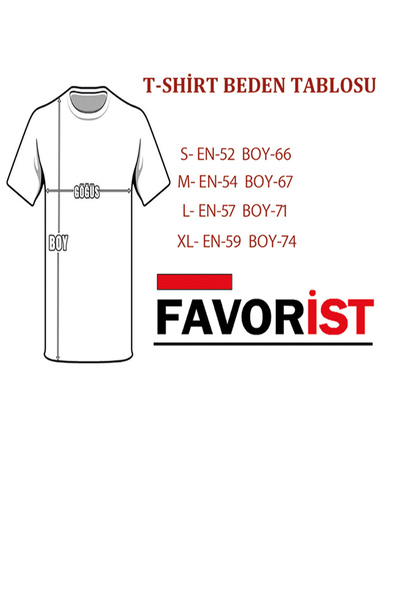 FAVORİST Wide Fit Unisex T-Shirt Series - Plus Size (Oversize-Curve)
