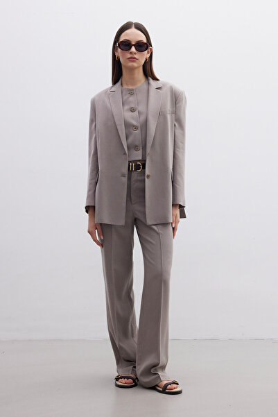 Manuka Σακάκι Φυσικό Blazer Large Cut - Mink