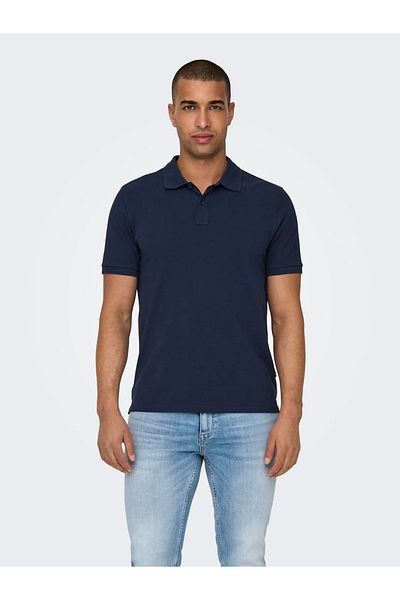 Only & Sons Мъжка тениска с поло яка - 22029044
