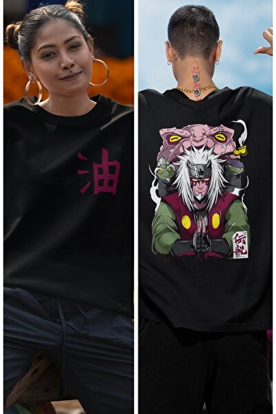 Fuddy Moda Μπλουζάκι Naruto Jiraiya V2 Unisex Oversize Anime Printed - Back Printed