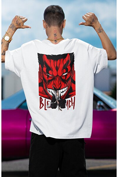 Fuddy Moda Zaraki Kenpachi - Back Printed Oversize Anime T-Shirt, Unisex