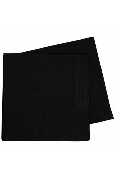 turkuaz parti Black Double Layer - 16 Pieces Paper Napkin