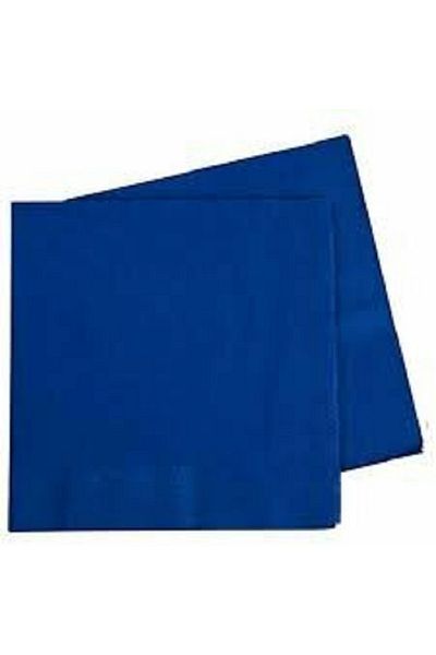 turkuaz parti Navy Blue Double Layer Set of 16 Paper Napkins