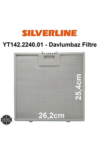 Silverline 2238 Siyah 2238.6.110.06 3Spd Davlumbaz Filtre Aspiratör Metal Süz...