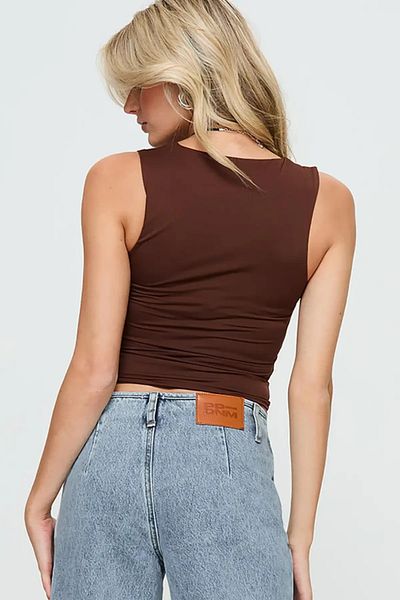 World Fashion Trends Μπλούζα με φαρδύ λουράκι με τετράγωνο λαιμό